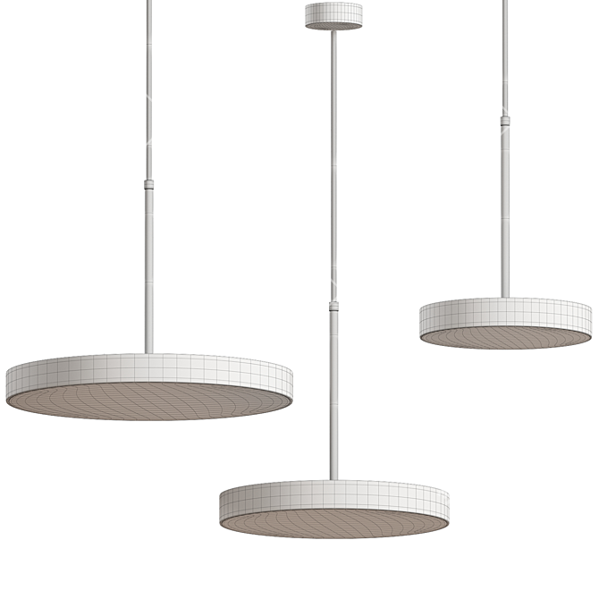 Sleek Modern Lighting Fixture 3D model image 2