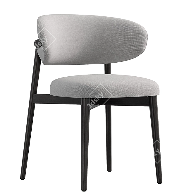 Minimalist Modern Oleandro Chair Design 3D model image 2