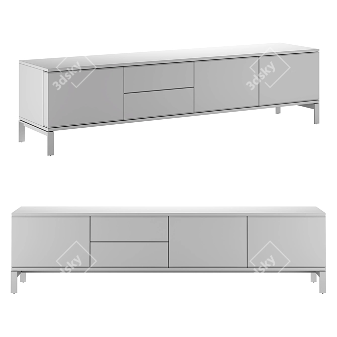 Modern TV Cabinet by Laskasas 3D model image 2