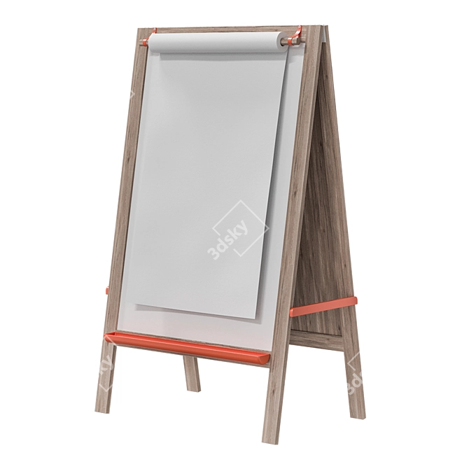 IKEA MALA Young Easel Stand 3D model image 3