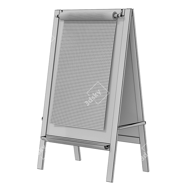 IKEA MALA Young Easel Stand 3D model image 4