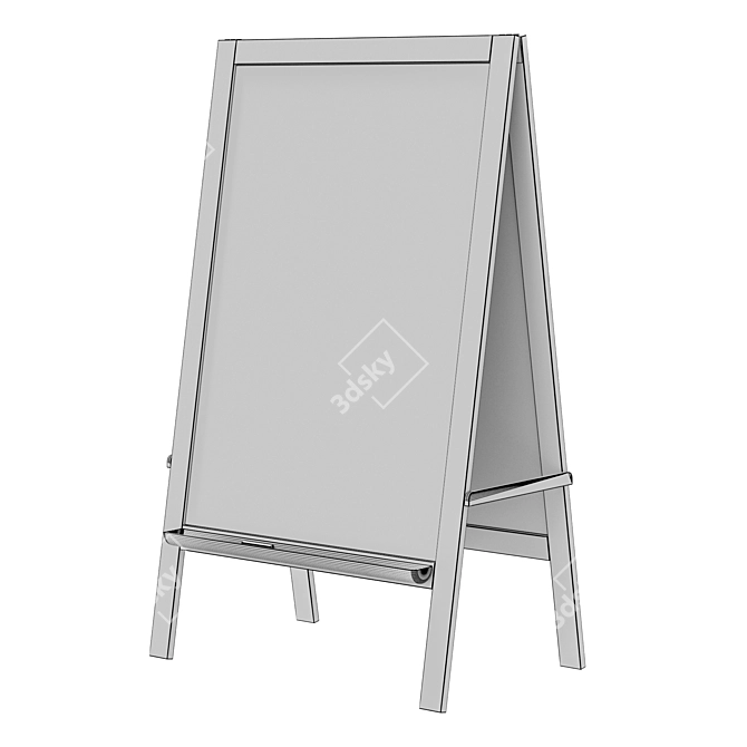 IKEA MALA Young Easel Stand 3D model image 5