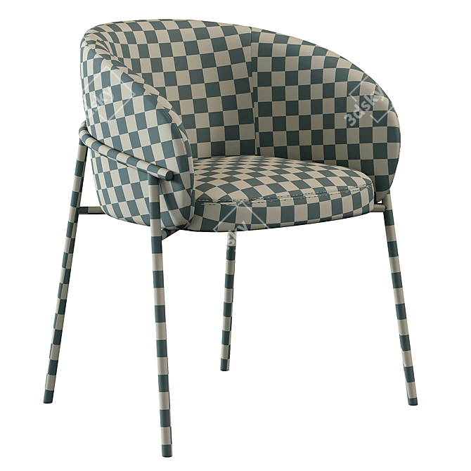 Contemporary Rimo Chair 3D model image 7