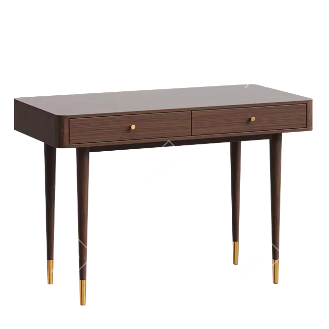 Eichholtz Mid Century Wooden Console 3D model image 1