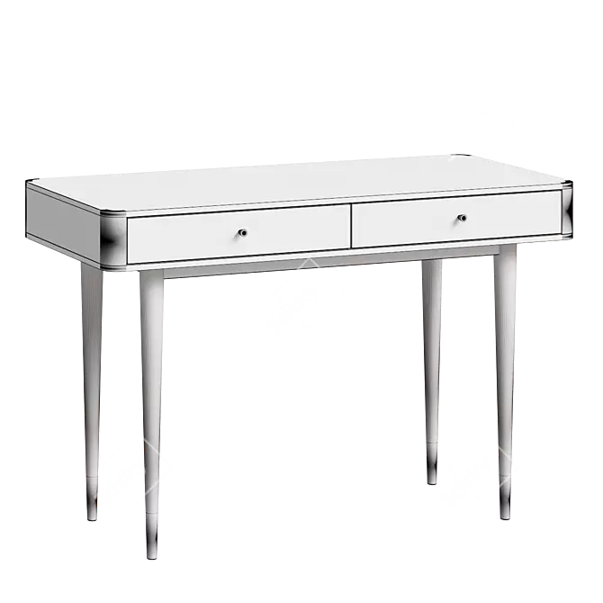 Eichholtz Mid Century Wooden Console 3D model image 2