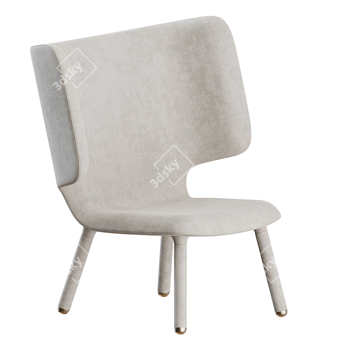 Modern Tembo Lounge Chair Design 3D model image 1