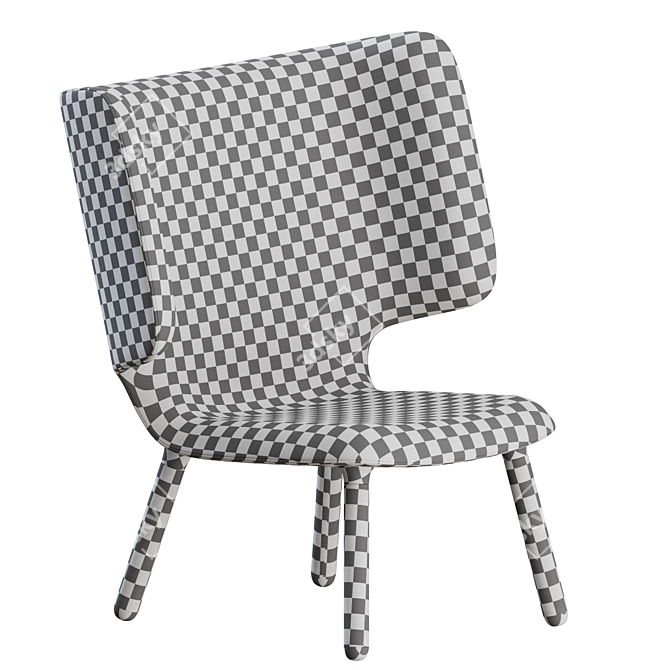 Modern Tembo Lounge Chair Design 3D model image 3