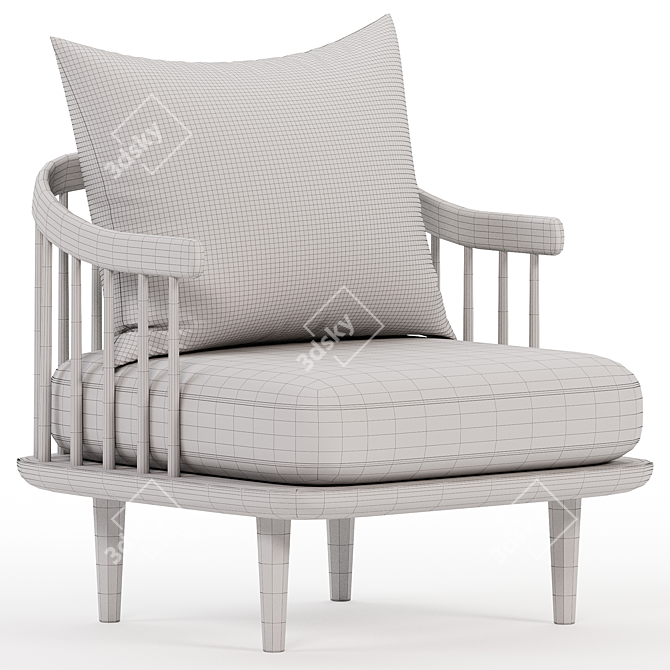 Modern Fly Chair & Tradition 3D model image 3