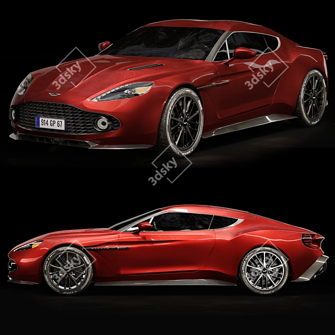 Aston Martin Vanquish Zagato 3D Model 3D model image 3