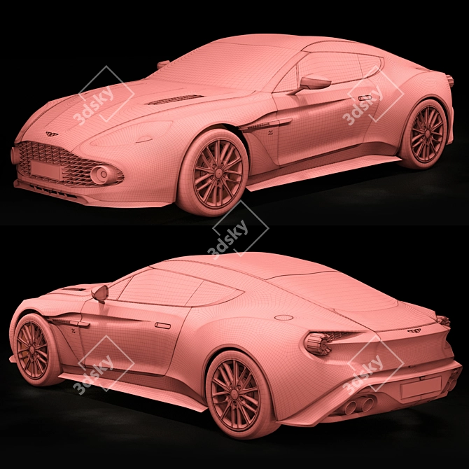 Aston Martin Vanquish Zagato 3D Model 3D model image 4