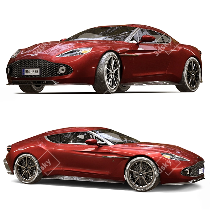 Aston Martin Vanquish Zagato 3D Model 3D model image 6