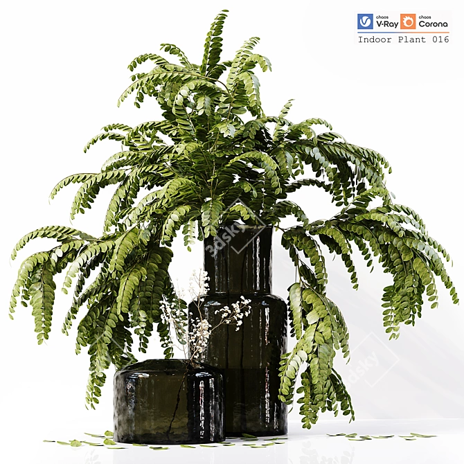 Sophisticated Indoor Plant Model 3D model image 1