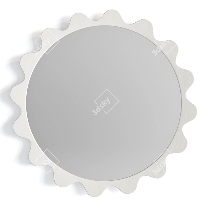 Modern Wave Mirror by West Elm 3D model image 1