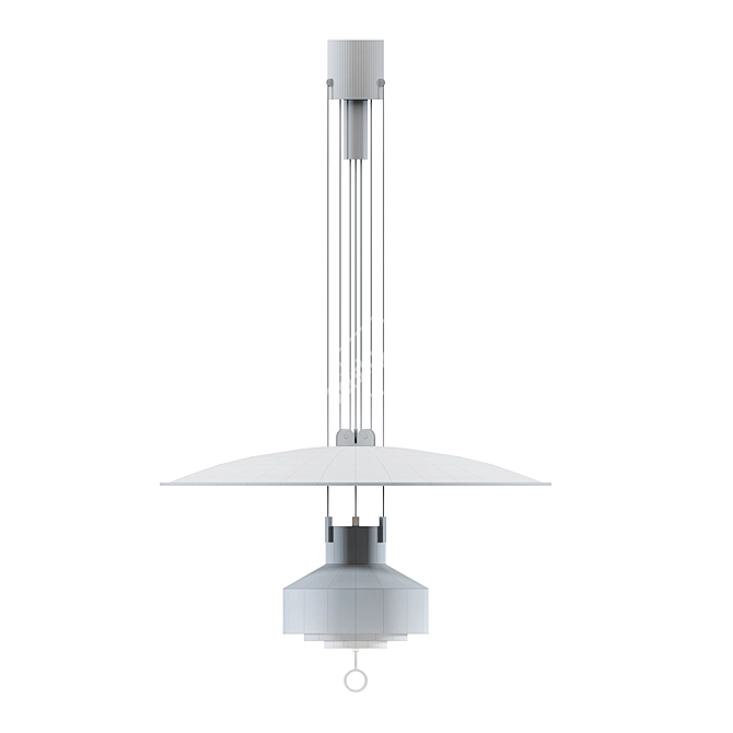 Adjustable Industrial Pendant Light 3D model image 3