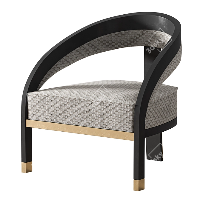 Archive AMER Armchair 3D Model 3D model image 1