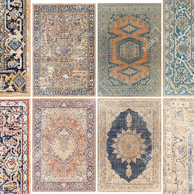 Timeless Elegance: Classic Rugs 3D model image 2