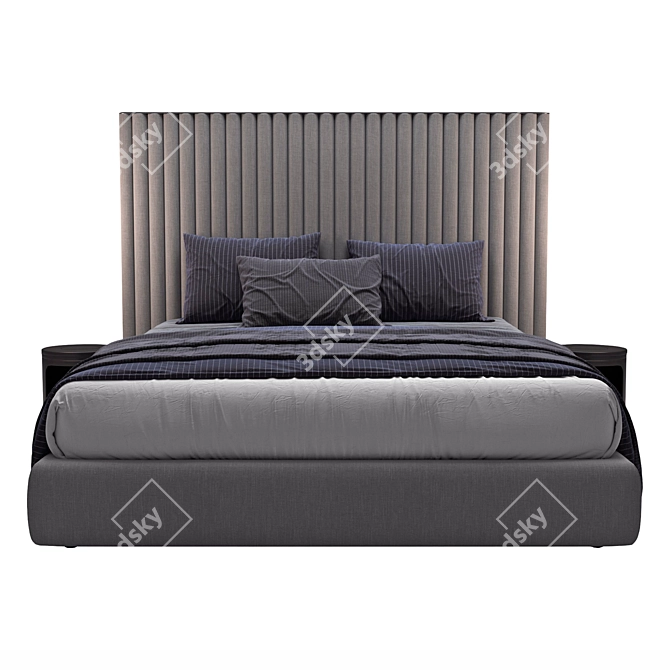 Biarritz Slim Flexform Bed 3D model image 2