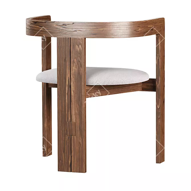 Modern Elegance: Tacchini Pigreco Chair 3D model image 2