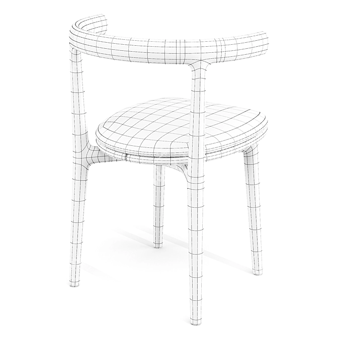 Baxter Himba Outdoor Dining Chair 3D model image 7
