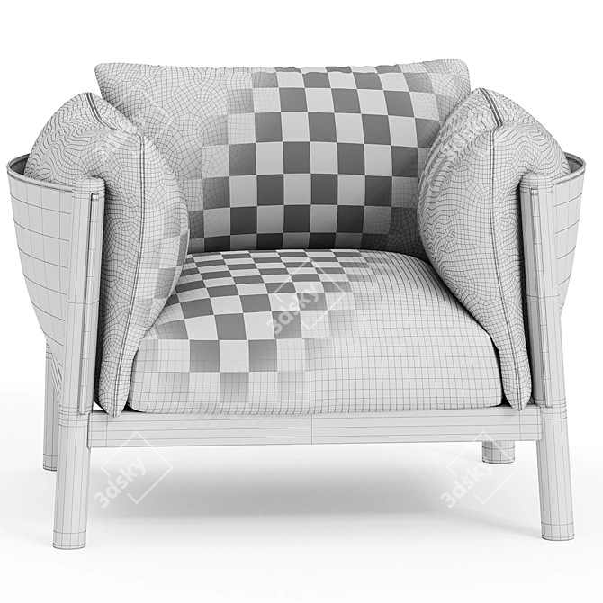 Luxury DePadova Yak Armchair 3D model image 2