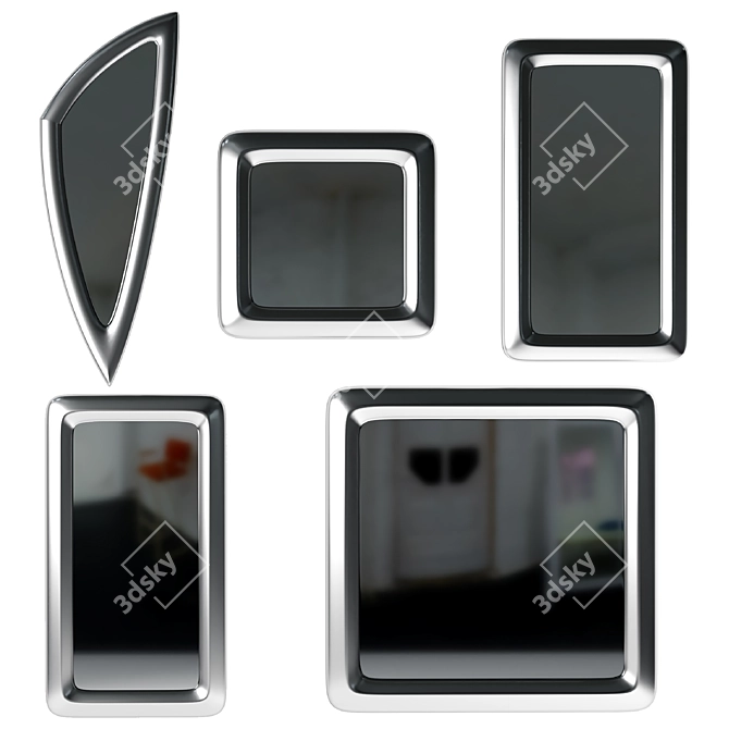 Elegant Camelot Glenn Mirror Set 3D model image 2