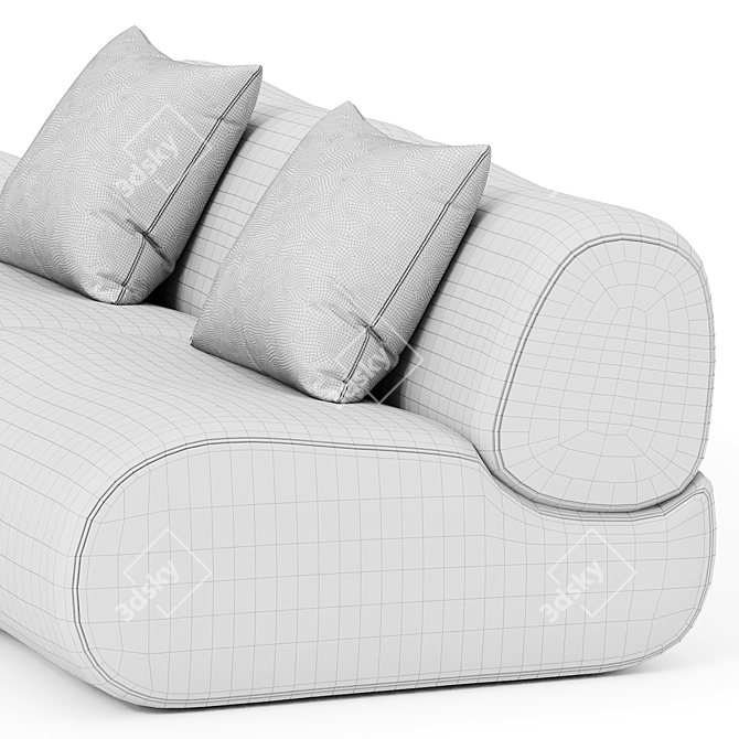 Lemmy Modular Sectional Sofa Set 3D model image 3