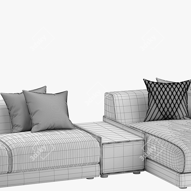 Modern Comfort Bentley Stowe Sofa 3D model image 2