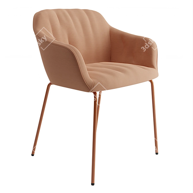 Sustainable Babila XL Armchair 3D model image 5