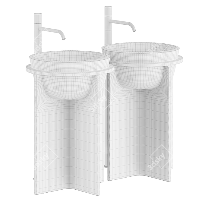 Controstampo Sink by Falper 3D model image 3