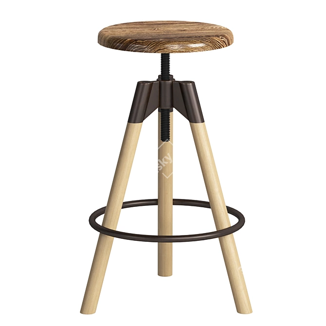 Modern Minimalist Sven Stool 3D model image 3