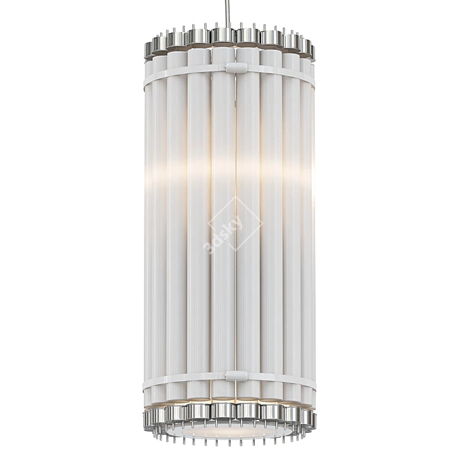 Sleek Vertical Tube Light 3D model image 2