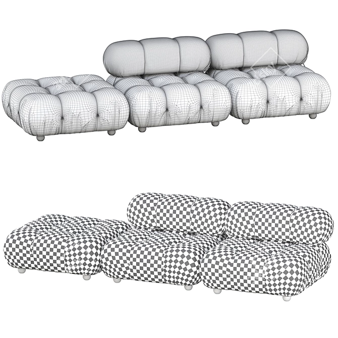 Modern Modular B&B Italia Sofa 3D model image 6