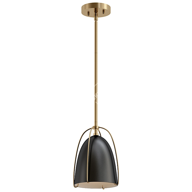 Sleek Vilia Mini Pendant Light 3D model image 2