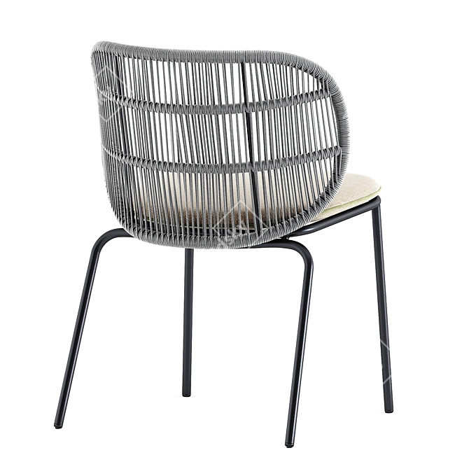 Stylish Kodo Dining Chair 3D model image 3