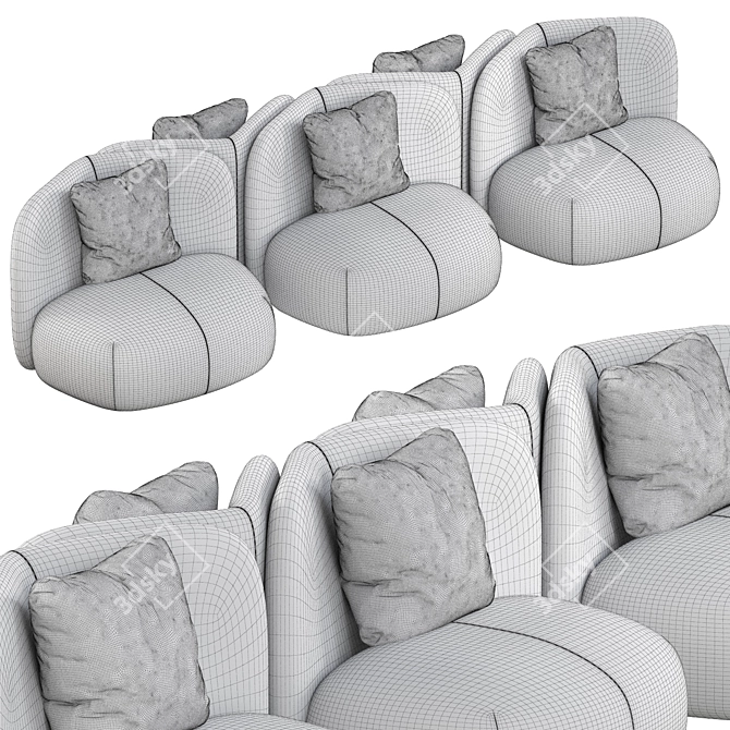 Miniforms Botera Armchair 2015 Model 3D model image 2