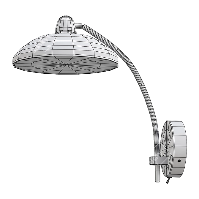 Elegant Saucer 3D Model Kit 3D model image 1
