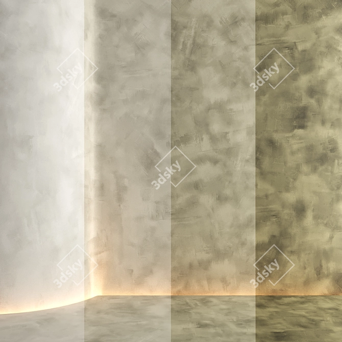 Artisan Seamless Textured Plaster 3D model image 4