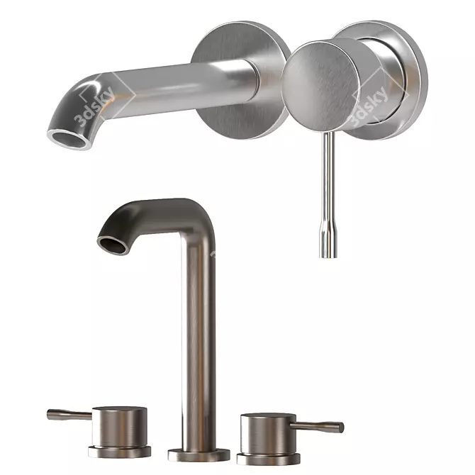 Modern GROHE ESSENCE Faucet Set 3D model image 4