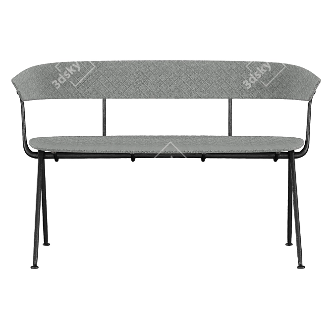 Modern Steel Bench by Magis 3D model image 2