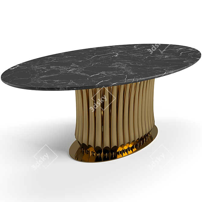 Luxury Visionnaire Outdoor Dining Set 3D model image 6