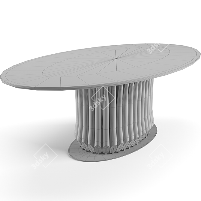 Luxury Visionnaire Outdoor Dining Set 3D model image 7