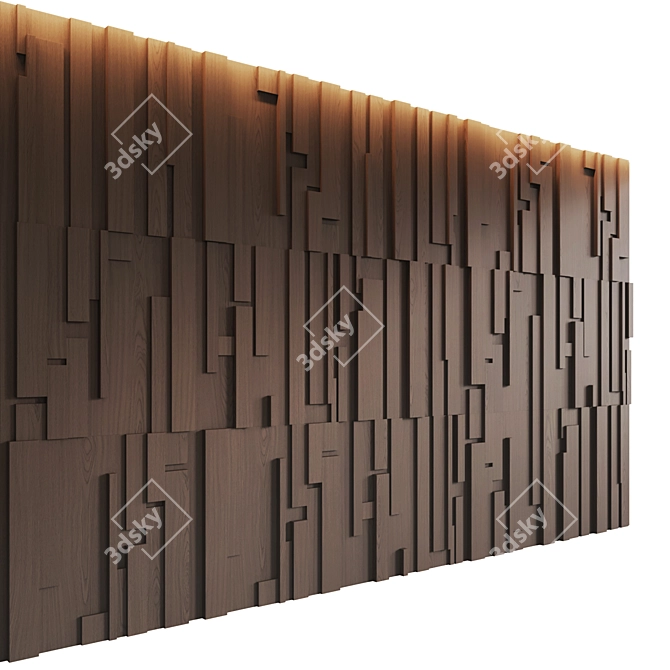 Modular Decorative Wall Panel by Emmemobili 3D model image 14