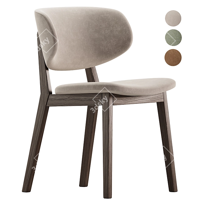 Modern Claire Chair 3D Model 3D model image 2