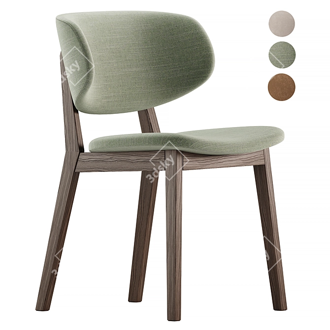 Modern Claire Chair 3D Model 3D model image 3