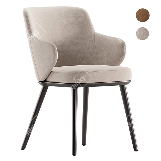 Modern Foyer Chair by Calligaris 3D model image 2