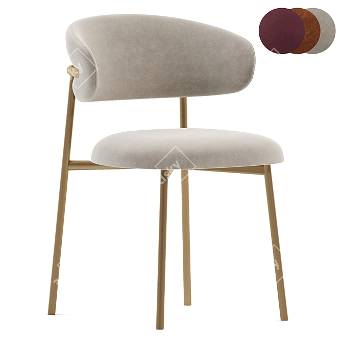 Elegant Oleandro Chair by Calligaris 3D model image 1