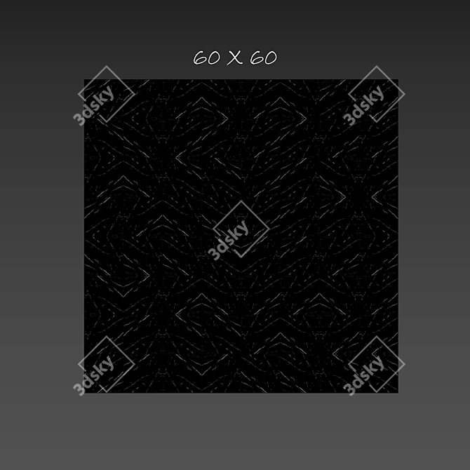 Elite Black Marble Tile Set 3D model image 3