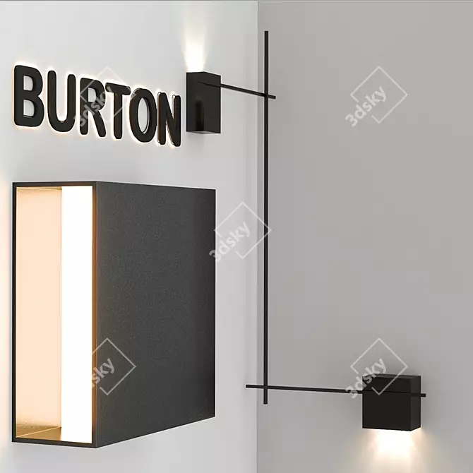 Modern BURTON Collection Design Lamp 3D model image 4