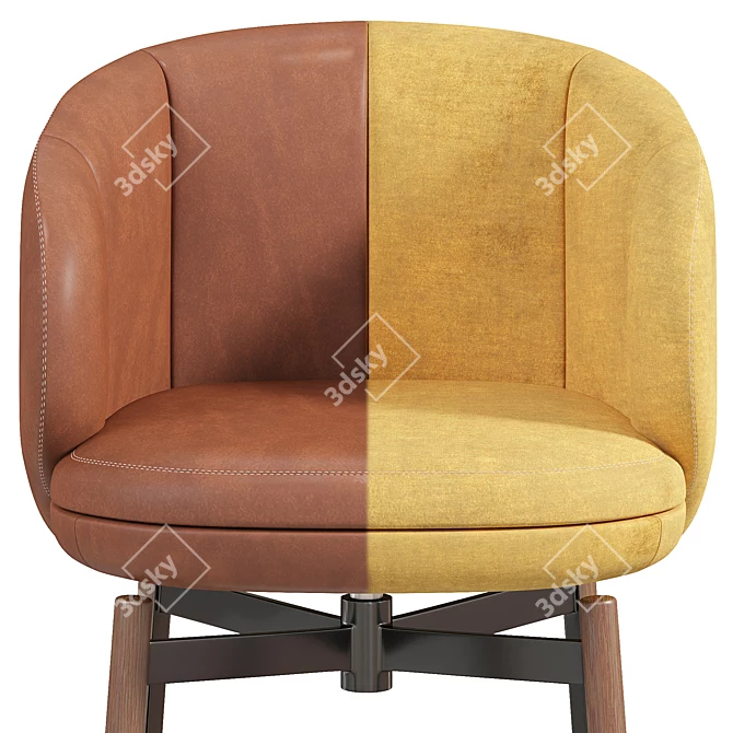 Modern Upholstered Chair Vuelta FD 3D model image 2