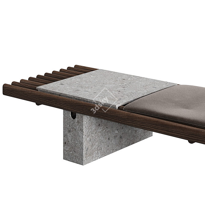 Luxury Outdoor Coffee Table, Customizable 3D model image 2